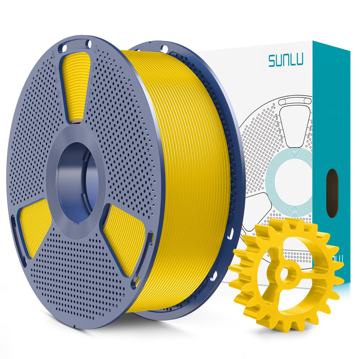 SUNLU Upgrade PLA+2.0 Filament, Next-Gen PLA+ 3D Printer Filament 1.75mm