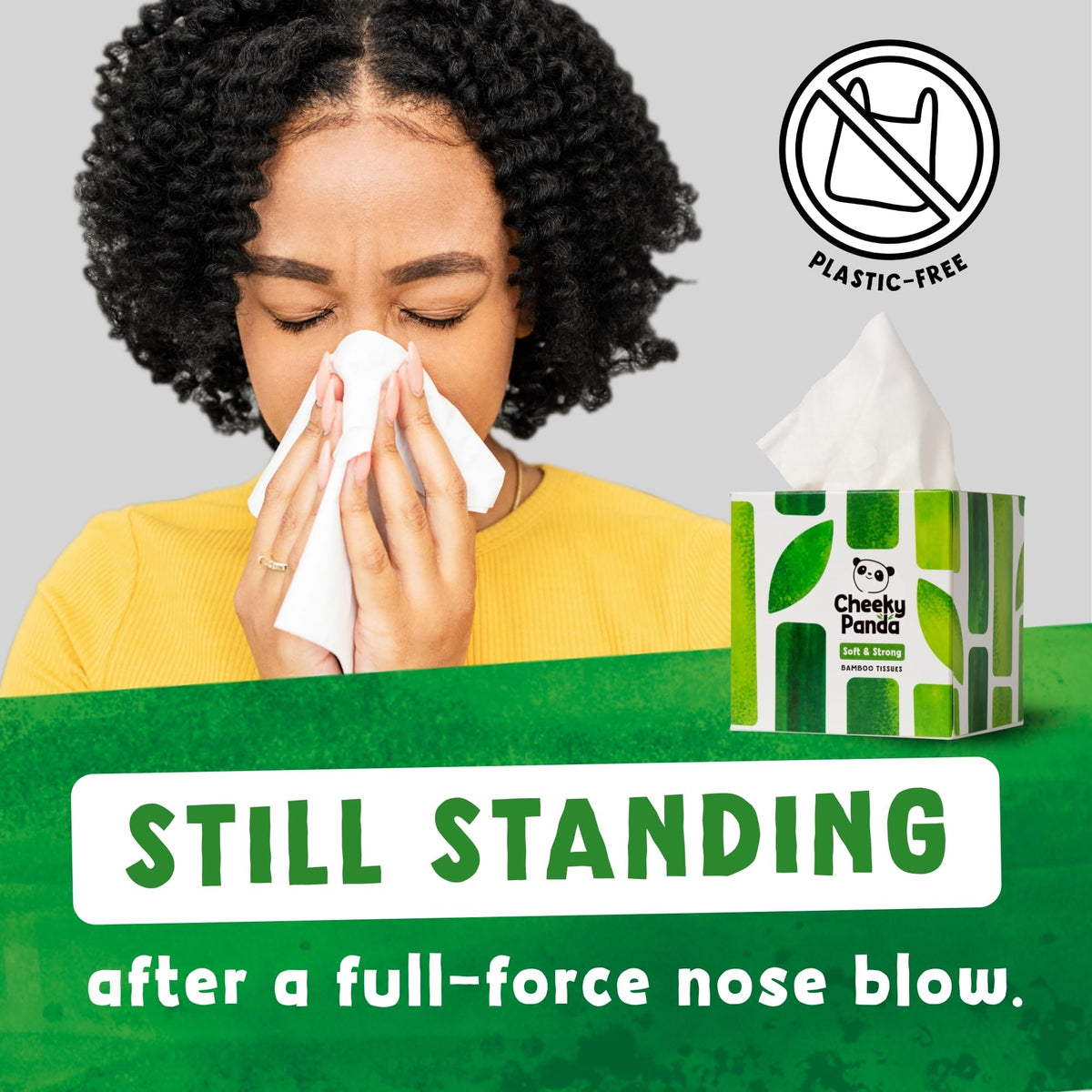 The Cheeky Panda Bamboo Facial Tissues | Sustainable and Silky Soft | Plastic Free