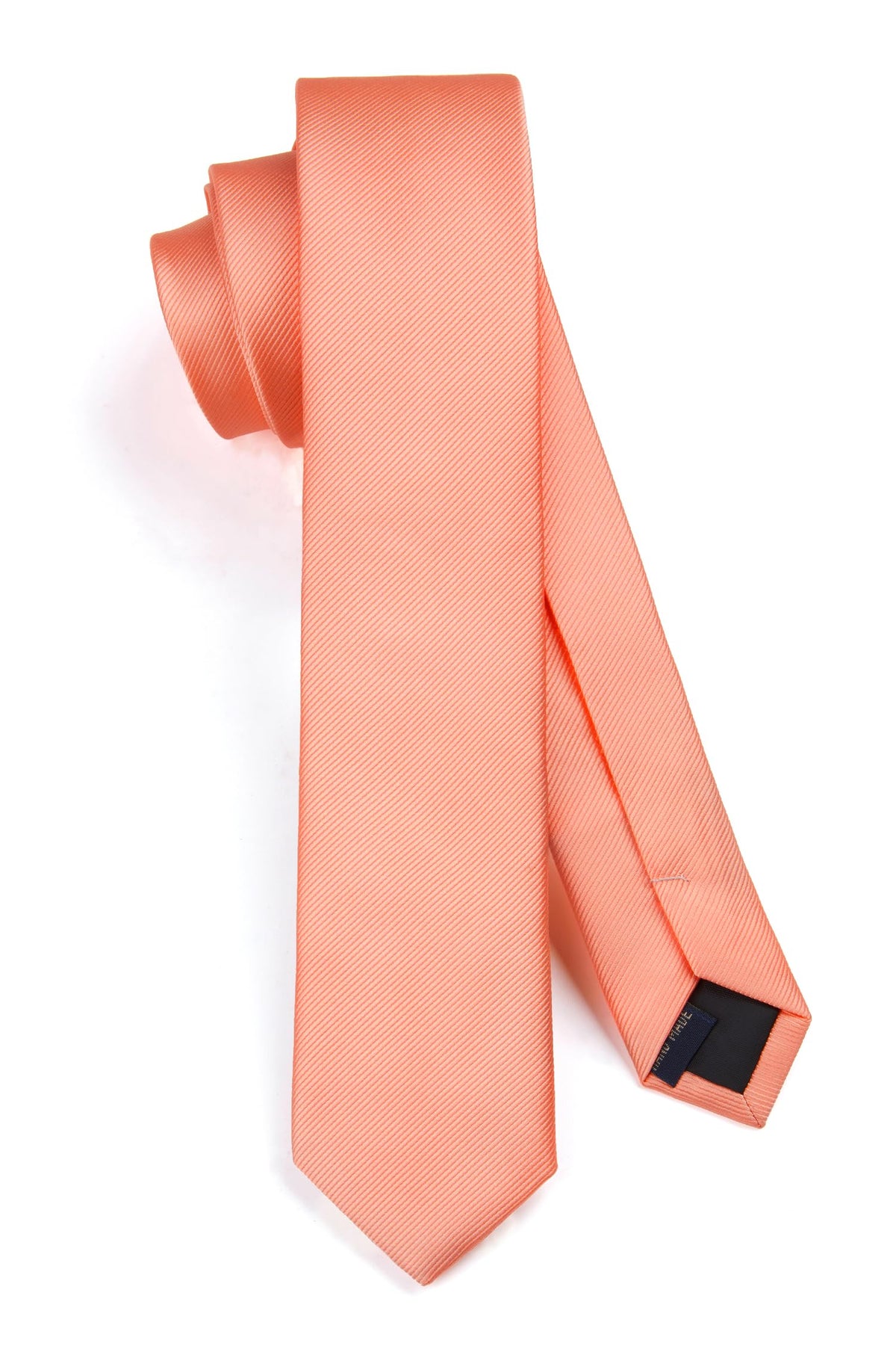 HISDERN Skinny Tie Solid Color 6cm Slim Ties for Men Wedding Classic Formal Business Necktie
