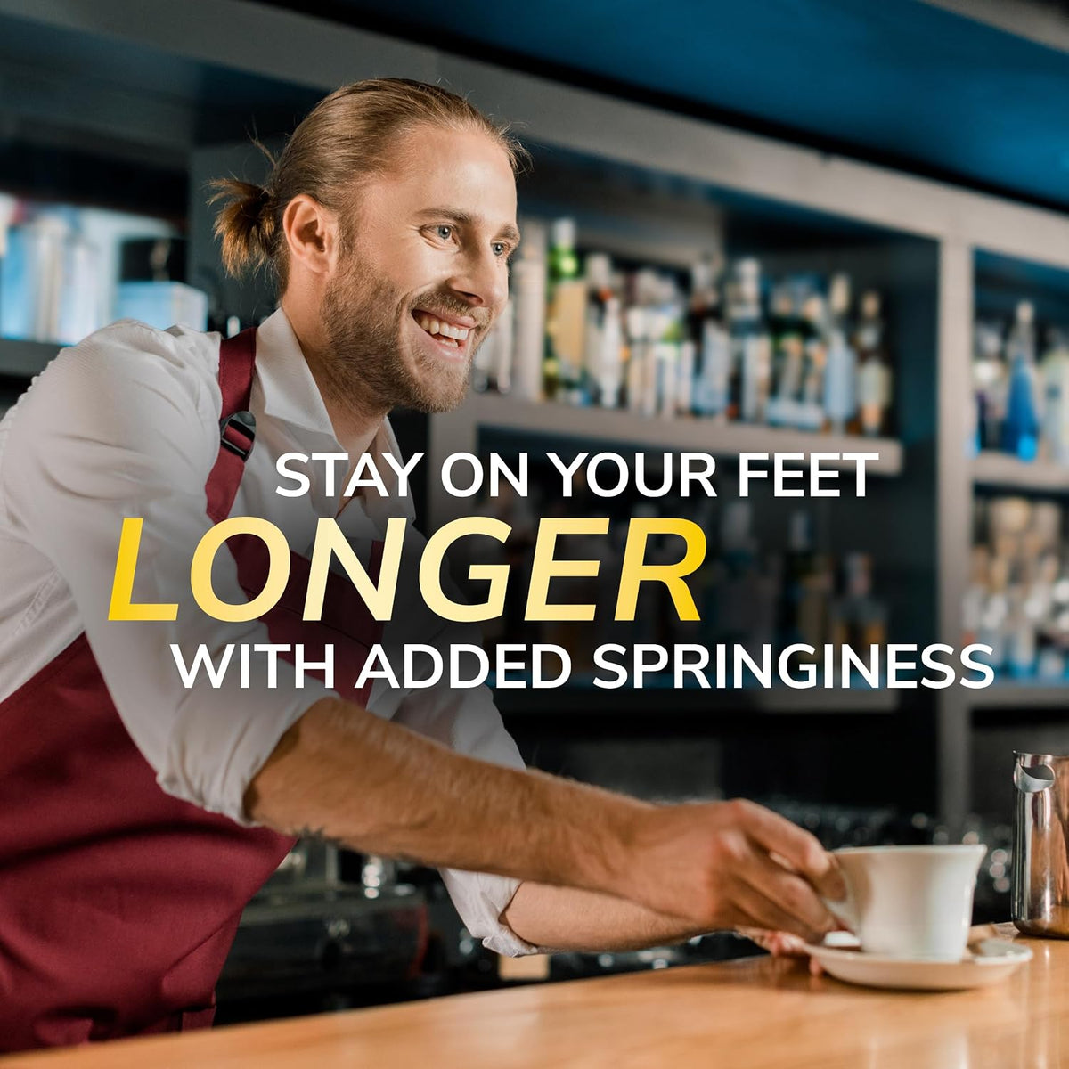Scholl GelActiv Work & Boot Insoles for Men and Women, All Day Comfort at Work, Shock Absorption and Comfort Cushioning with GelWave Technology