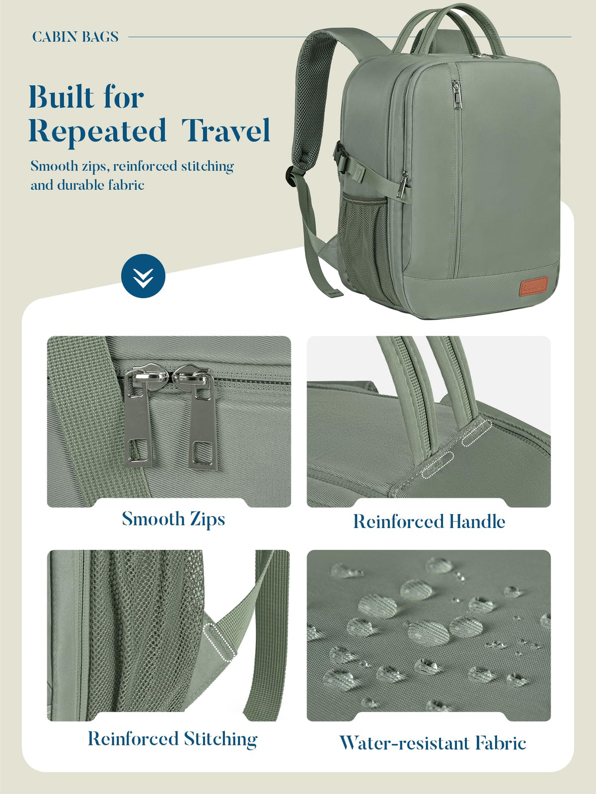 For Ryanair Cabin Bags 40x30x20 Underseat Travel Carry-on School Backpack