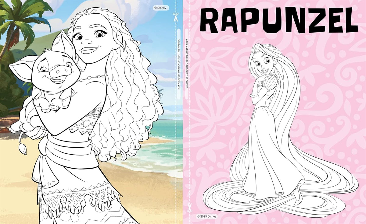 Disney Princess: Epic Colouring: Over 60 pages of creative colouring activities, ideal for ages 4 and up!