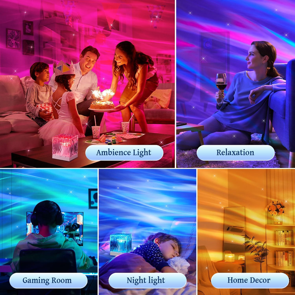 FELITE Northern Lights Projector Sensory Lights Birthday Gifts for Women