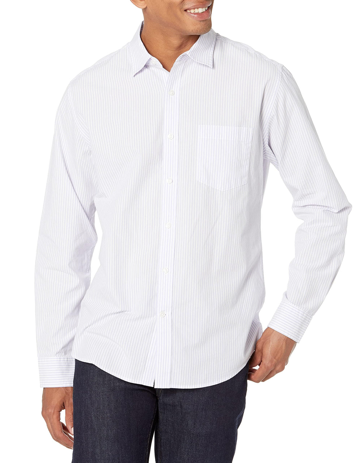 Amazon Essentials Men's Long-Sleeve Casual Poplin Shirt