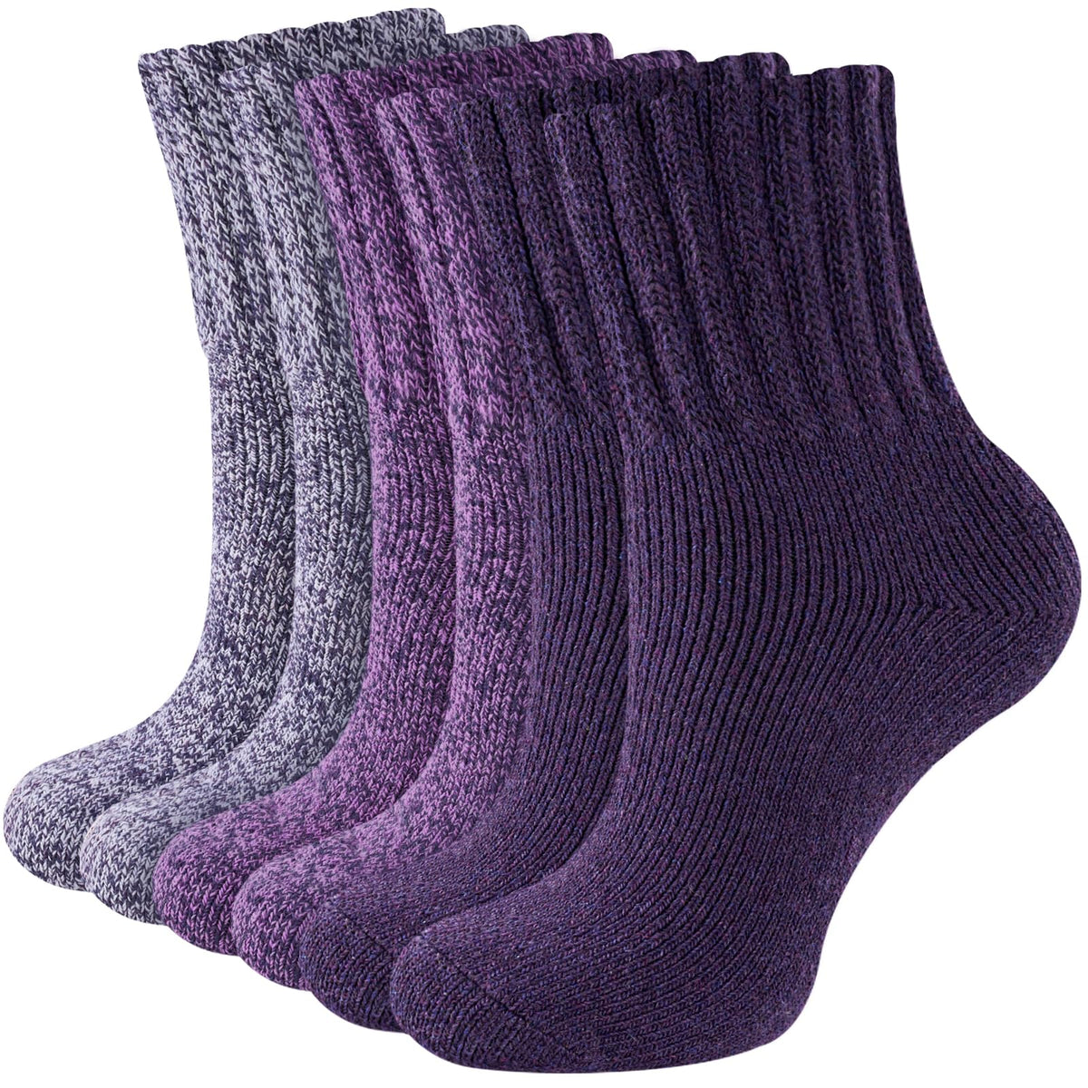 Niorasen Women's Thermal Socks, 3 Pairs Full Cushioned, Cosy Gift Winter