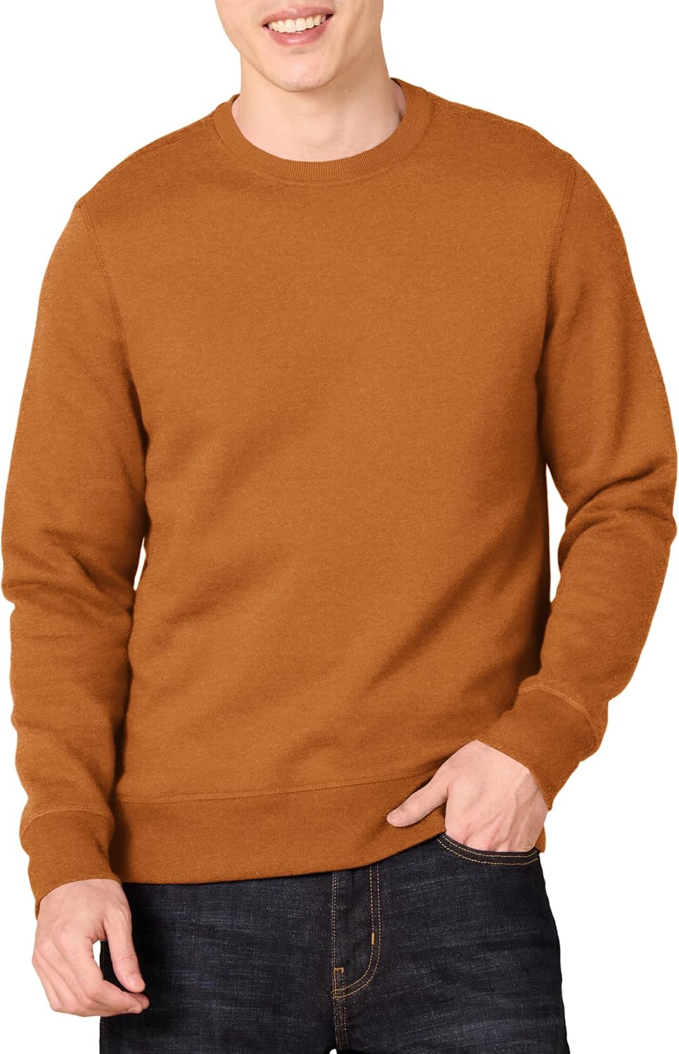 Amazon Essentials Men's Fleece Crew Neck Sweatshirt (Available in Big & Tall)