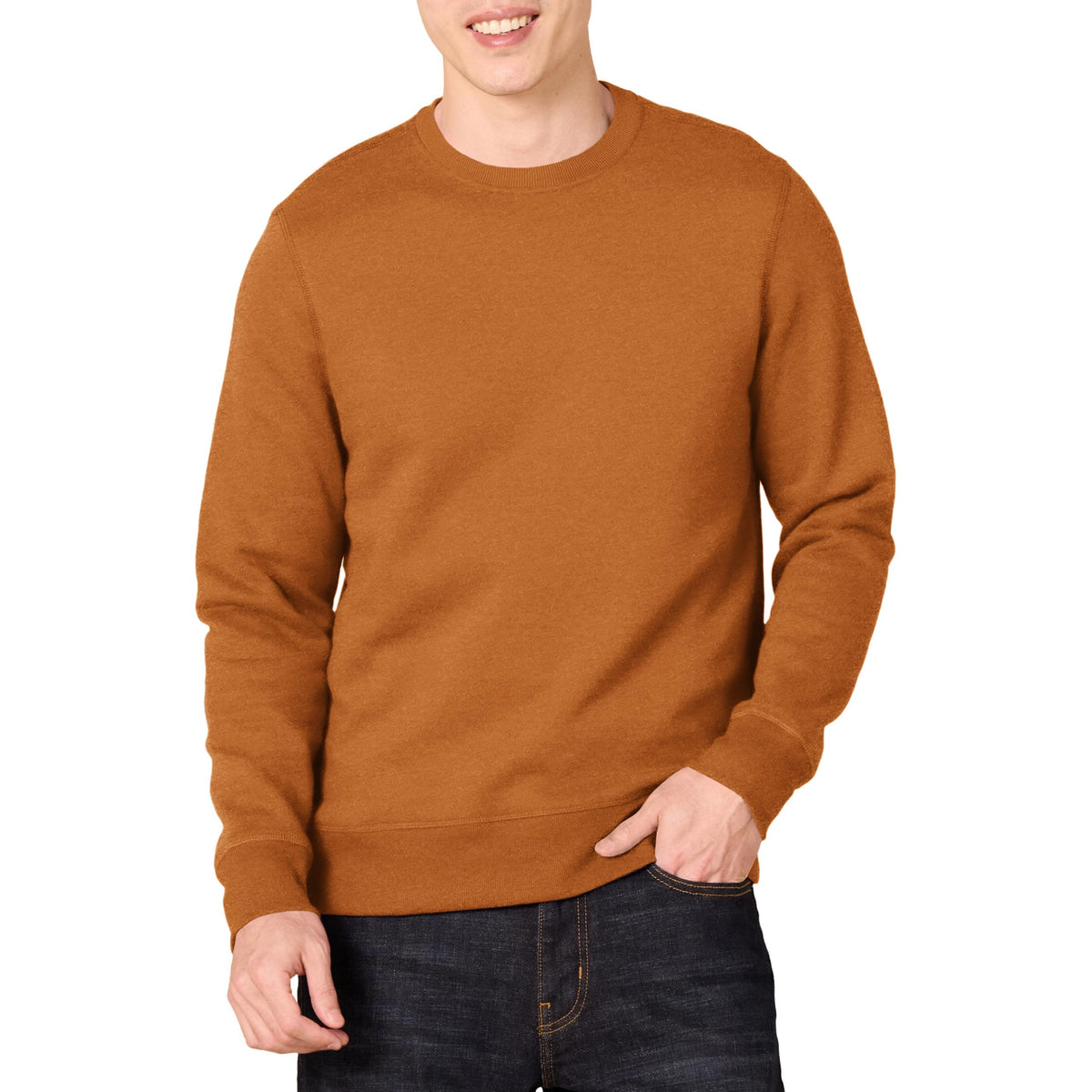 Amazon Essentials Men's Fleece Crew Neck Sweatshirt (Available in Big & Tall)