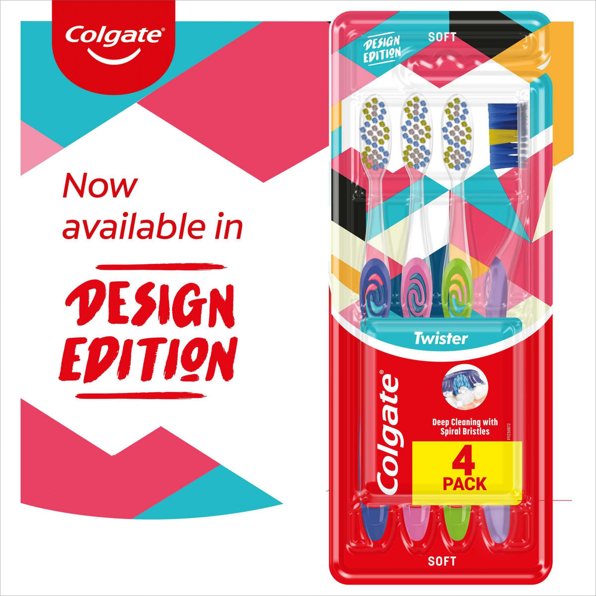 Colgate Zigzag Medium Bristles Manual Toothbrush (3-Pack)
