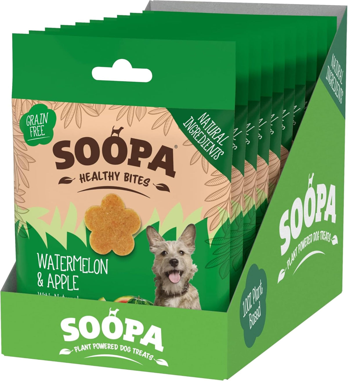 Soopa Strawberry Dog-Quiri Healthy Bites, Dog Training Treats, 50 g, 1-Pack