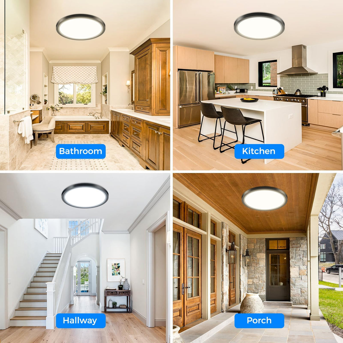 Peasur Bathroom Light, 3000K/3500K/4000K/5000K/6500K 5 Color Temperature
