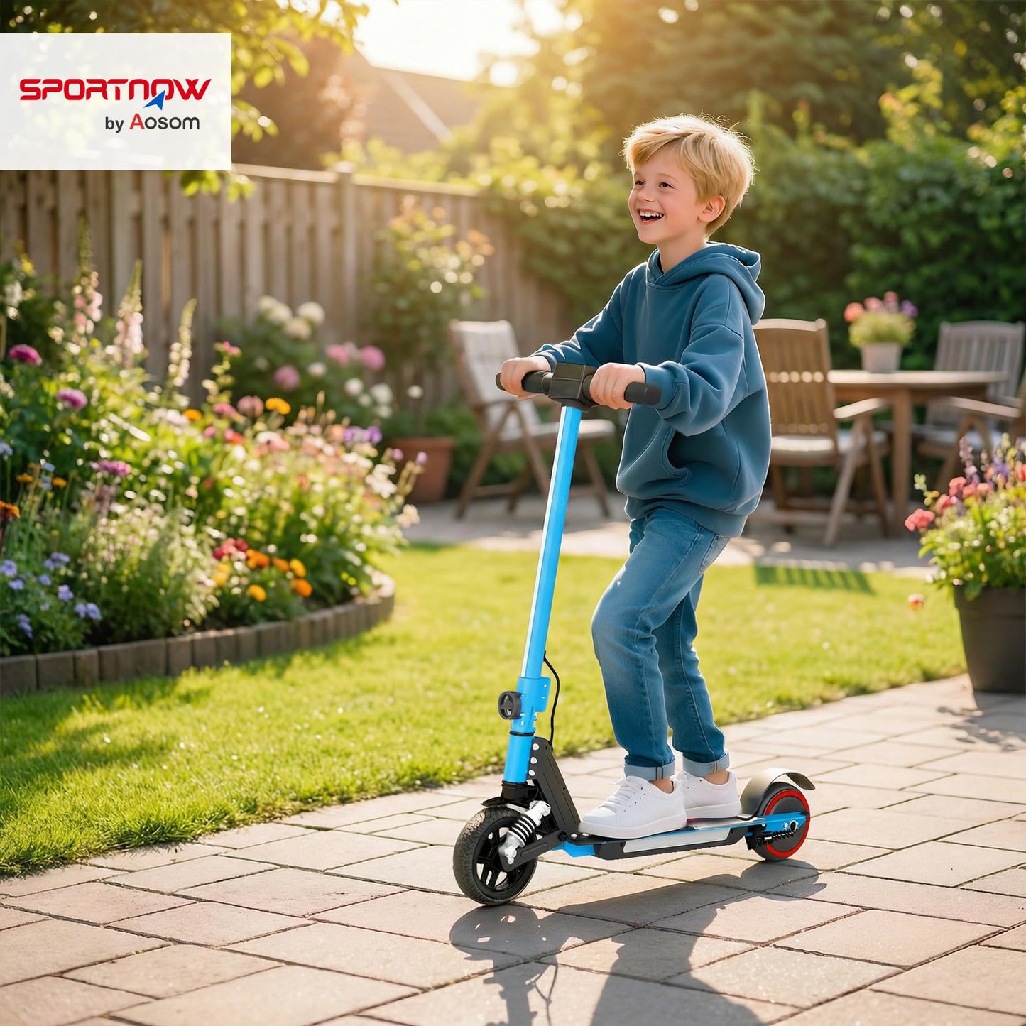 SPORTNOW Kids Electric Scooter — 150W, 14 km/h, 6 km Range, Foldable | CE Certified