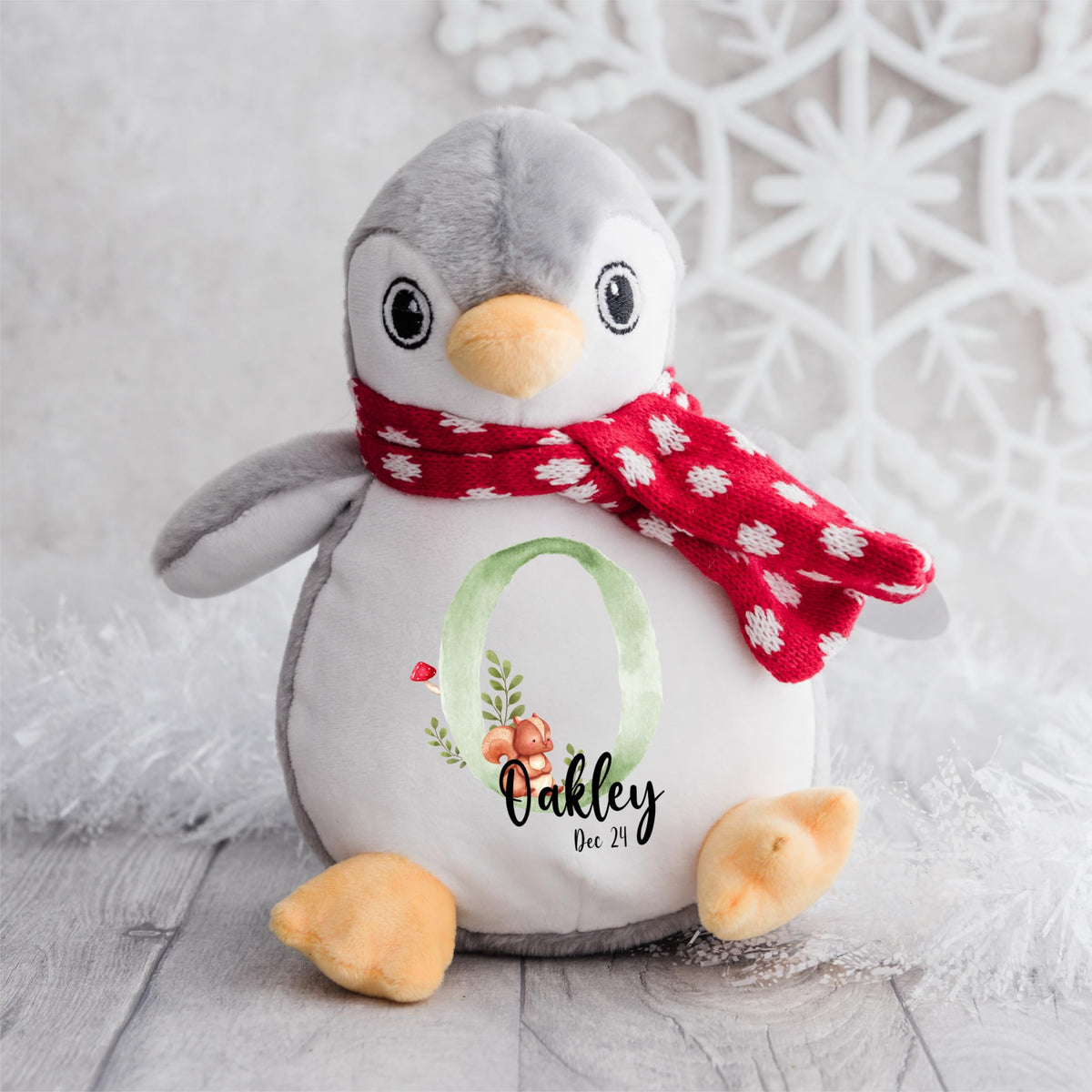 Crafted Memories - Personalised Teddy | Velveteen Bunny Soft Toy | Customisable Name for Newborns | Keepsake for Boys & Girls | Baby Shower Item | Pink Initial | Grey or White, 20-23cm