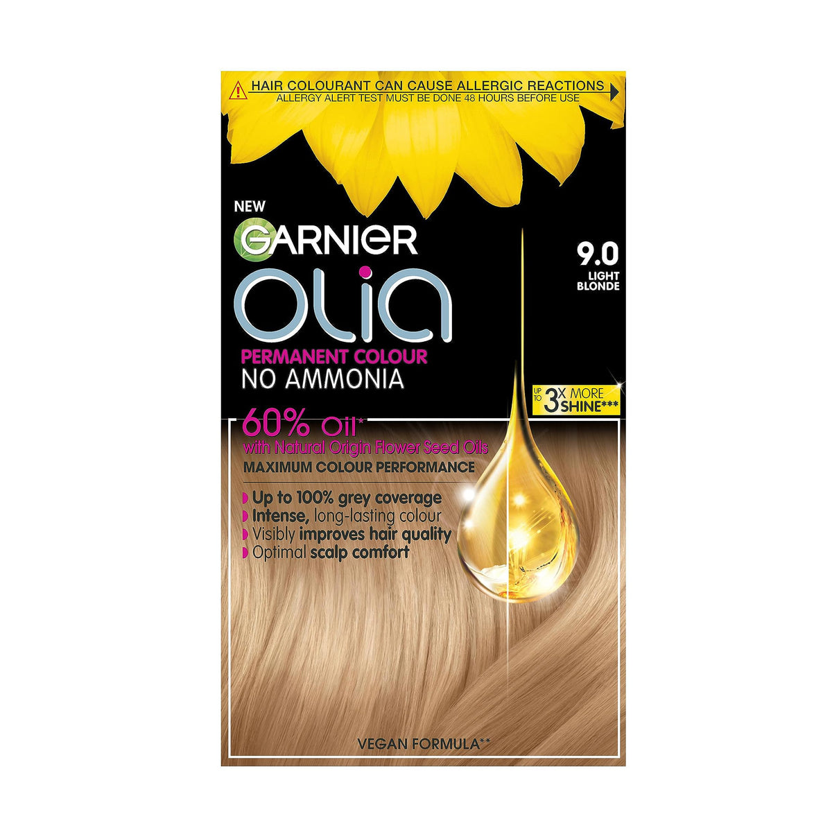 Garnier Olia Luminous Long-Lasting Permanent Hair Colour, 5.0 Brown
