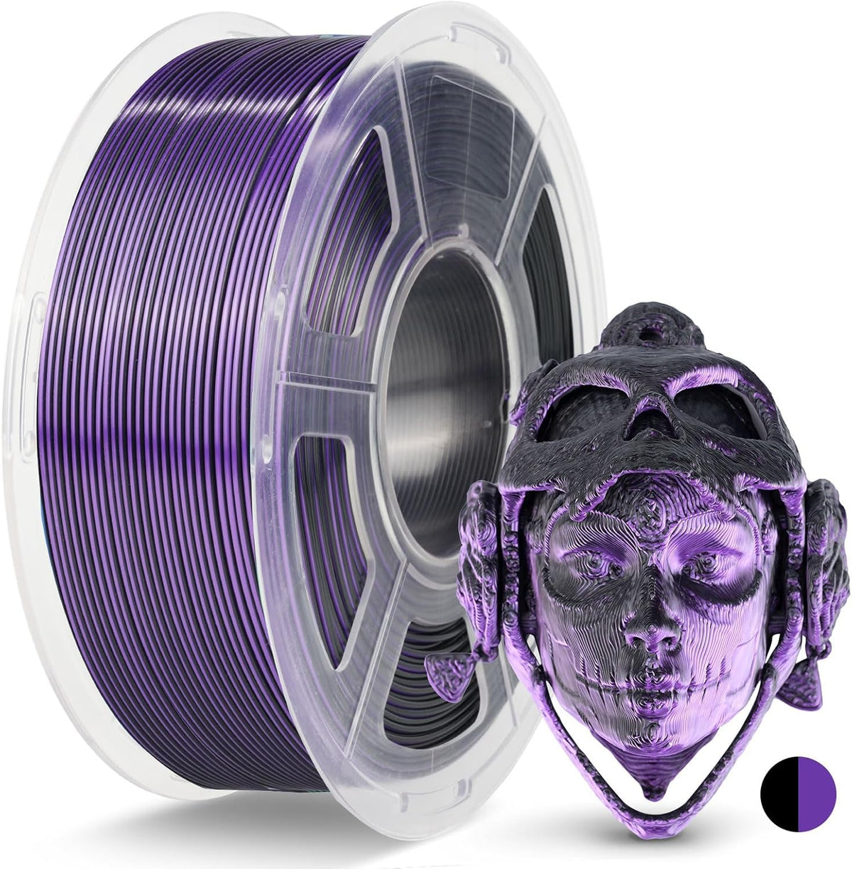 JAYO PLA+ 3D Printing Filament 1.75 mm, 1.1KG (2.4lbs) Spool Black