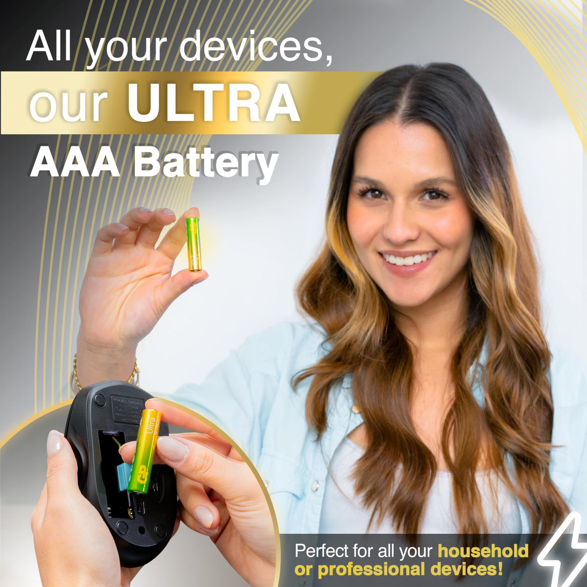 GP AA Batteries 40 Pack 1.5V Alkaline Double A 10 Yr Long Shelf Life