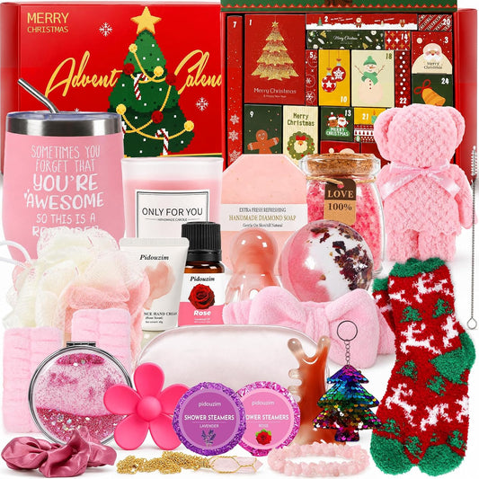 24 Pcs Bath Advent Calendar 2026 for Adult Women