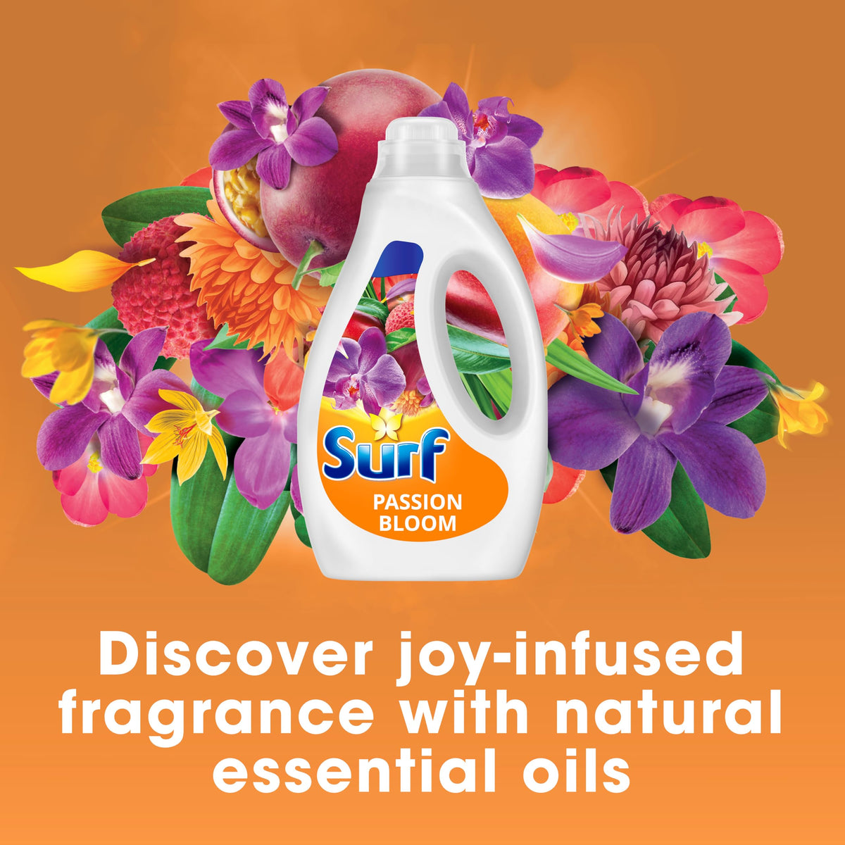 Surf Tropical Lily Concentrated Liquid Laundry Detergent infused with natural essential oils for fresh and clean washing 100 washes