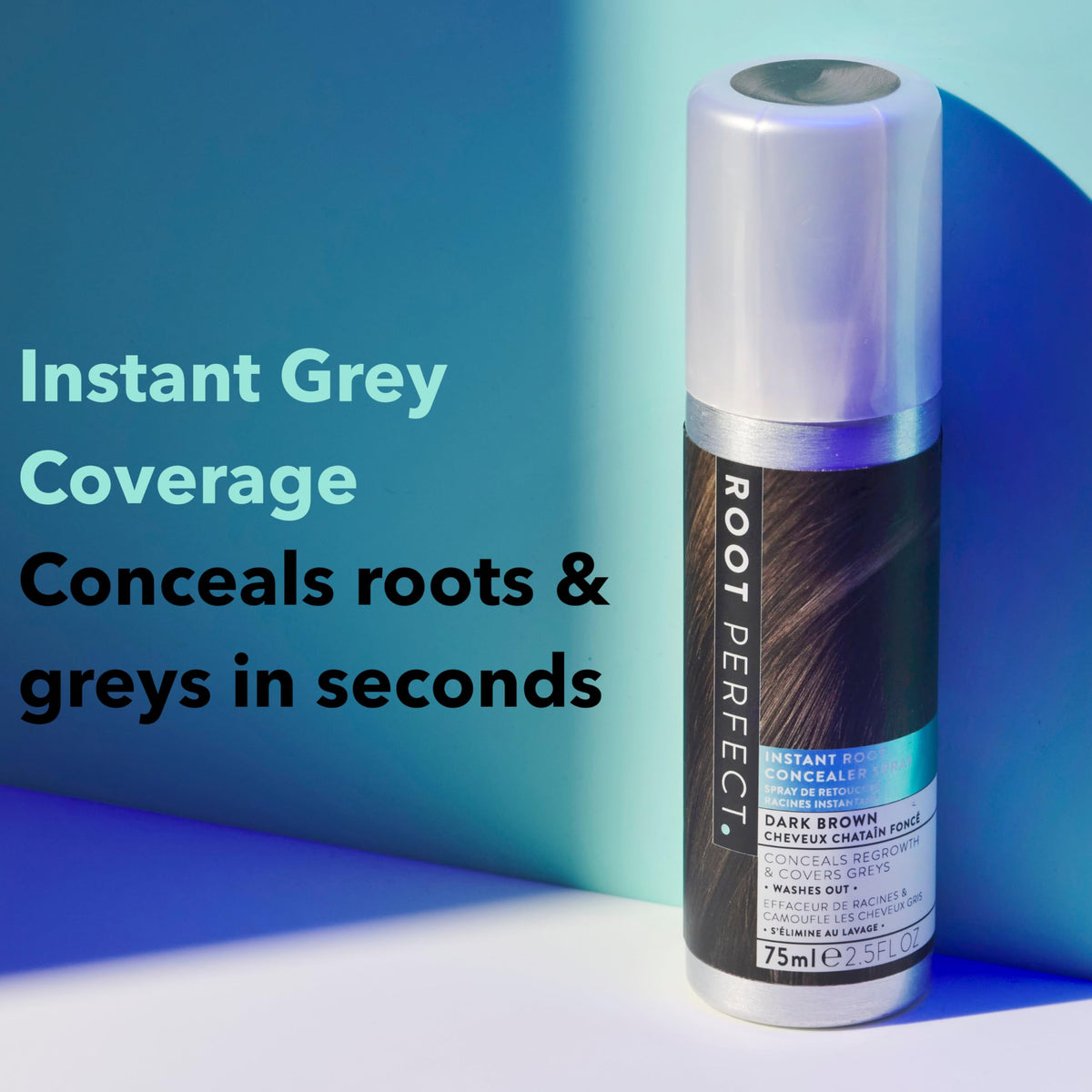 Root Perfect Root Touch Up Concealer Spray Dark Brown 75ml