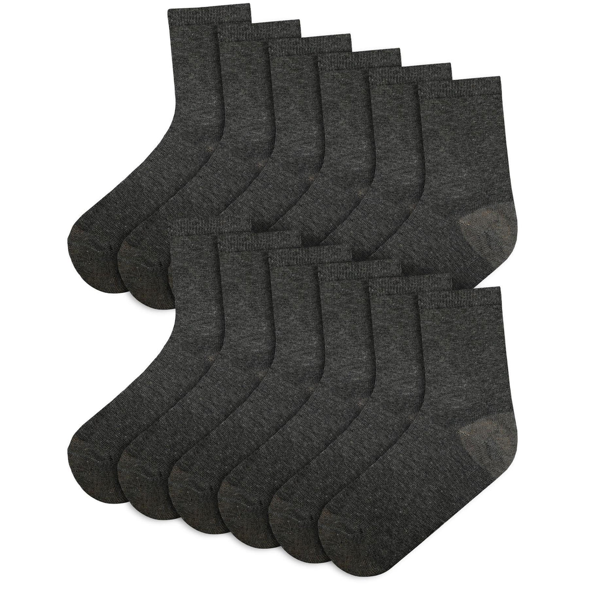 A2Z 4 Kids Boys Girls Cotton Rich Plain Ankle School Socks 6 Pack Age 2-14
