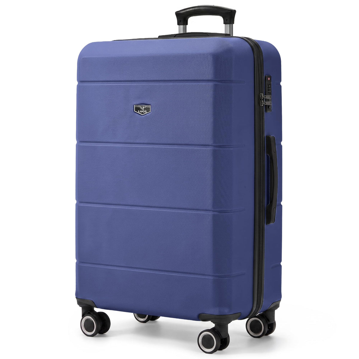 LUGG Jetset 40cm Suitcase 40x30x20cm, Ryanair Compatible Underseat Size, Hard Shell ABS, Spinner with Removable Wheels, Lightweight Travel Luggage, 1 Year Warranty