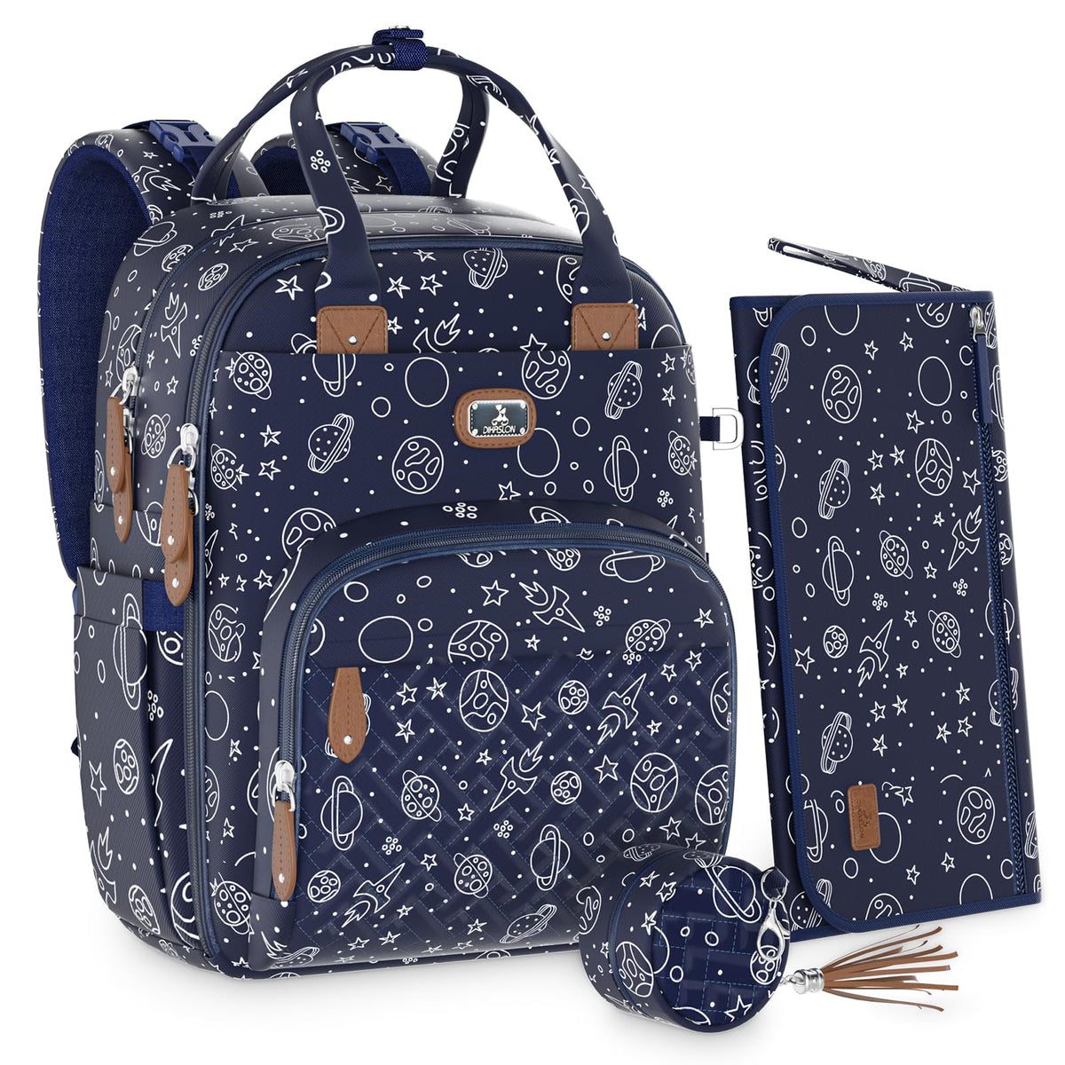Dikaslon Baby Changing Bags Backpack, Large Baby Bag, 19 Pockets, Outdoors