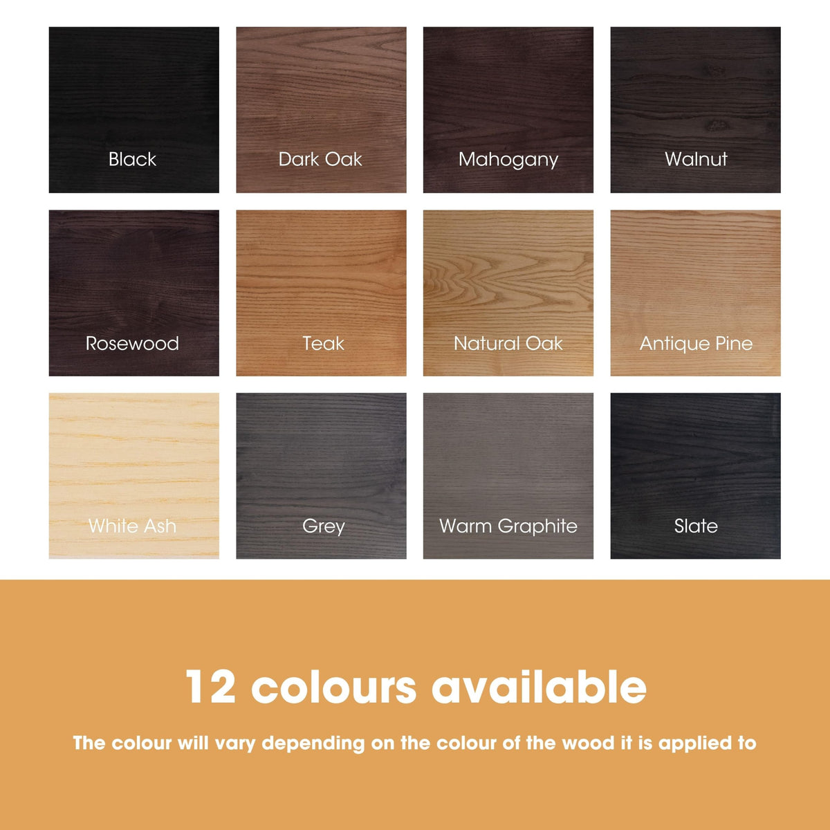 Furniture Clinic Wood Stain (Natural Oak) – Fast Drying, Highly Concentrated, and Easy-to-Apply Light Oak Wood Stain for All Indoor & Outdoor Wood – Water Based & Non-Toxic – 250ml