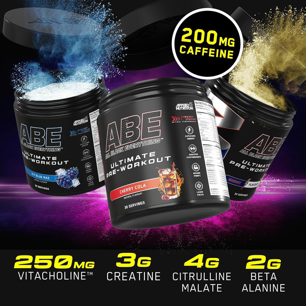Applied Nutrition ABE Pre Workout Powder Tropical 375g