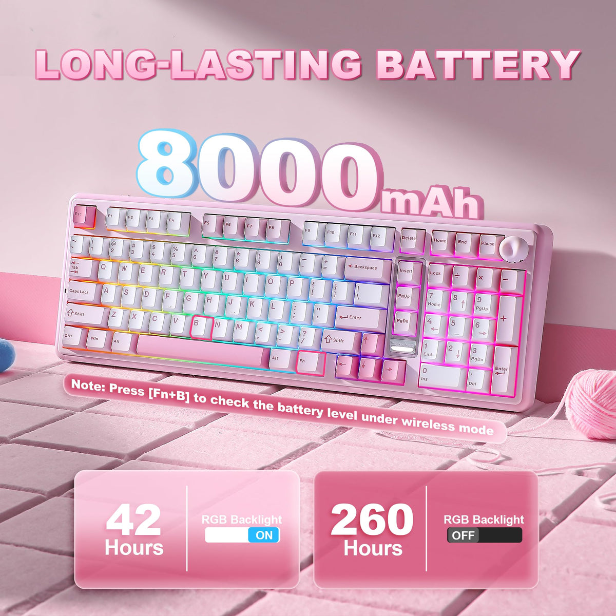 YUNZII B98 PRO 96% Wireless Mechanical Keyboard (Matcha Green, Candy Switch)