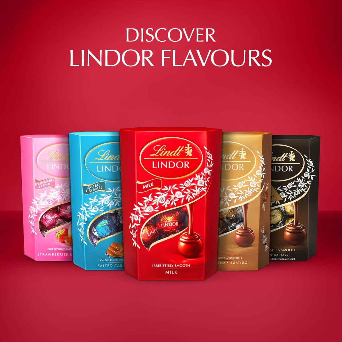 Lindt Lindor Milk Chocolate Truffles – 200g Box (Approx. 16 Balls) – Smooth Filling – Gift, Birthday, Congratulations Treat