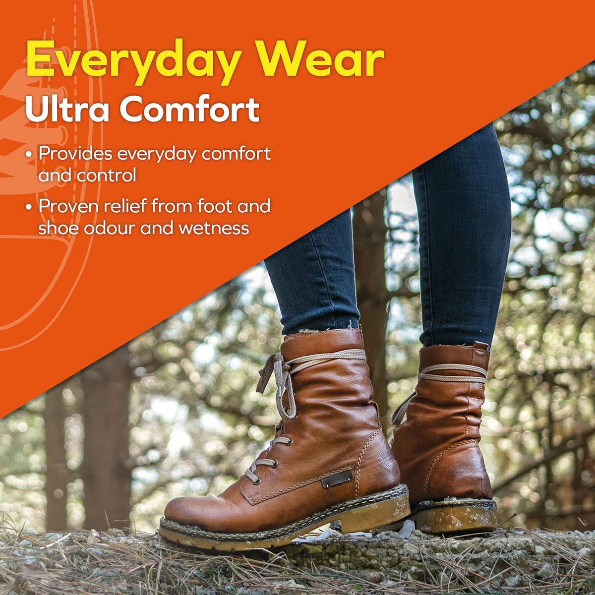 Odor-Eaters Ultra Comfort Insoles for Everyday Wear, One Size, 1 Pair