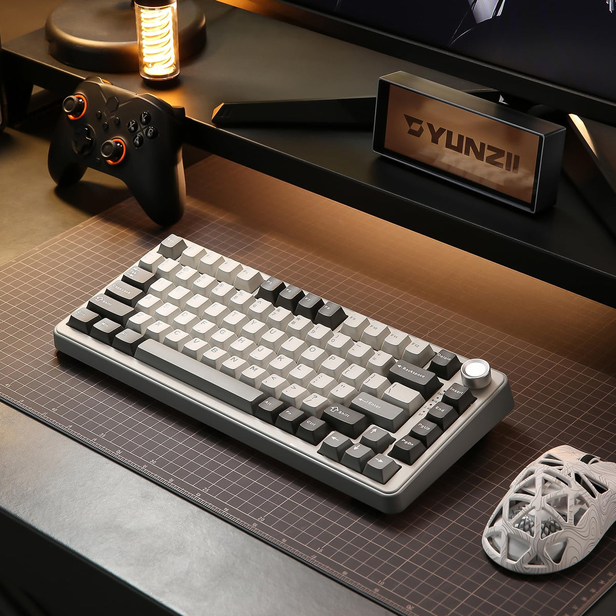 YUNZII B75 PRO 75% Wireless Mechanical Keyboard (Black Heart,Cocoa Switch)