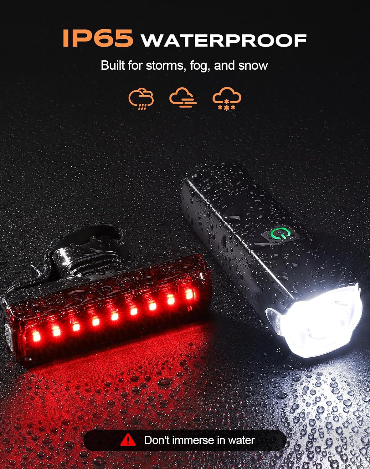 CIRYCASE 2026 New Bike Lights with Wide Beam, Bike Lights Front and Back