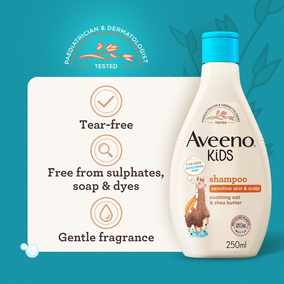 Aveeno Kids Shampoo with Soothing Oat & Shea Butter 250ml Gruffalo Edition