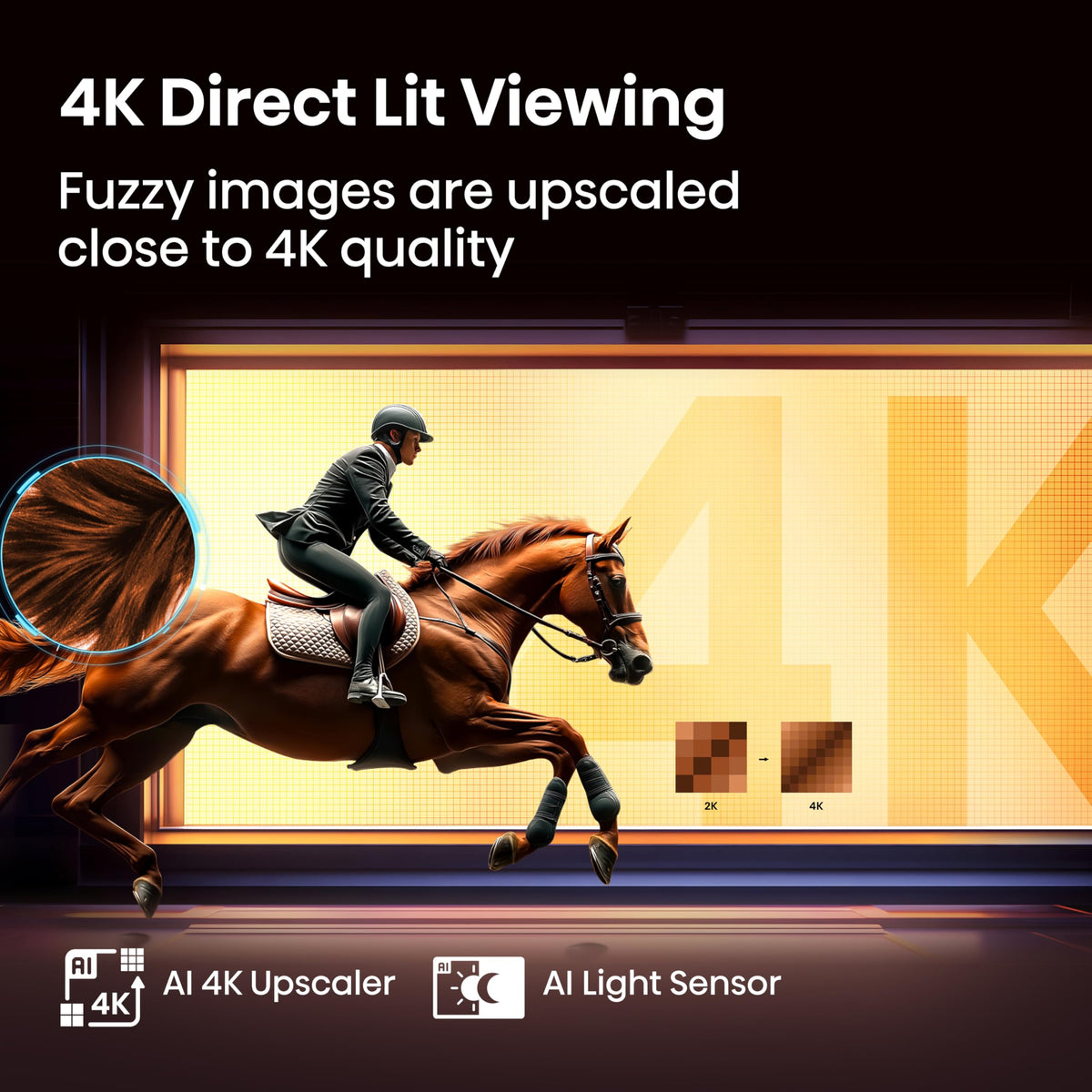 Hisense 50 Inch 50E6QTUK 4K Ultra HD Smart AI TV