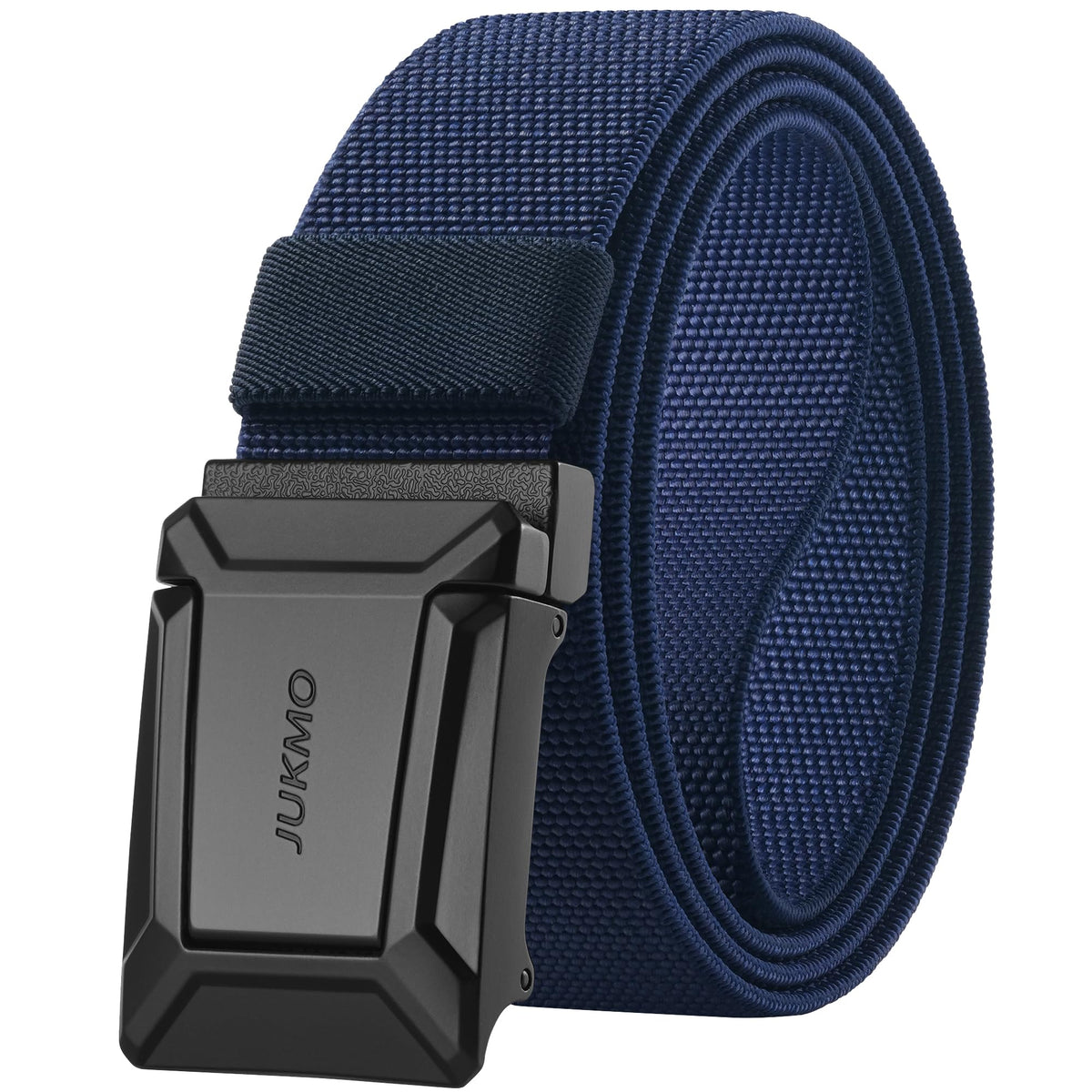JUKMO Stretch Tactical Belt for Men, Military Work Rigger Hiking 1.5" Elastic Nylon Web Ratchet Quick Release Belt in Gift Box
