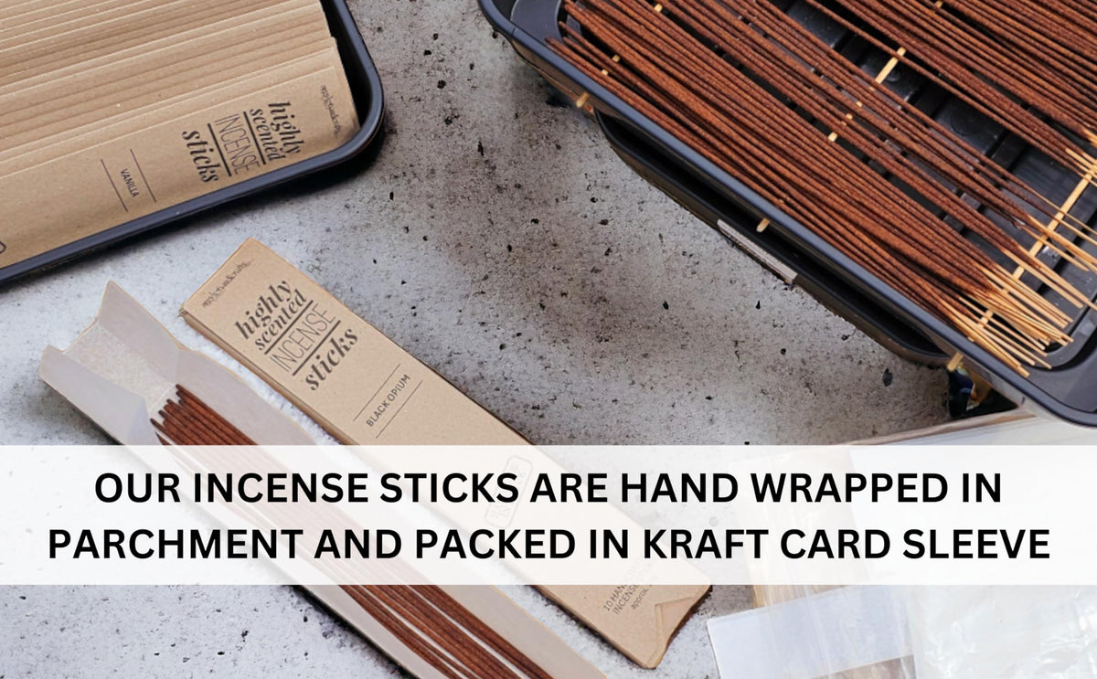 Highly Scented Incense Sticks, 10 Sticks (Crisp Fall Night)