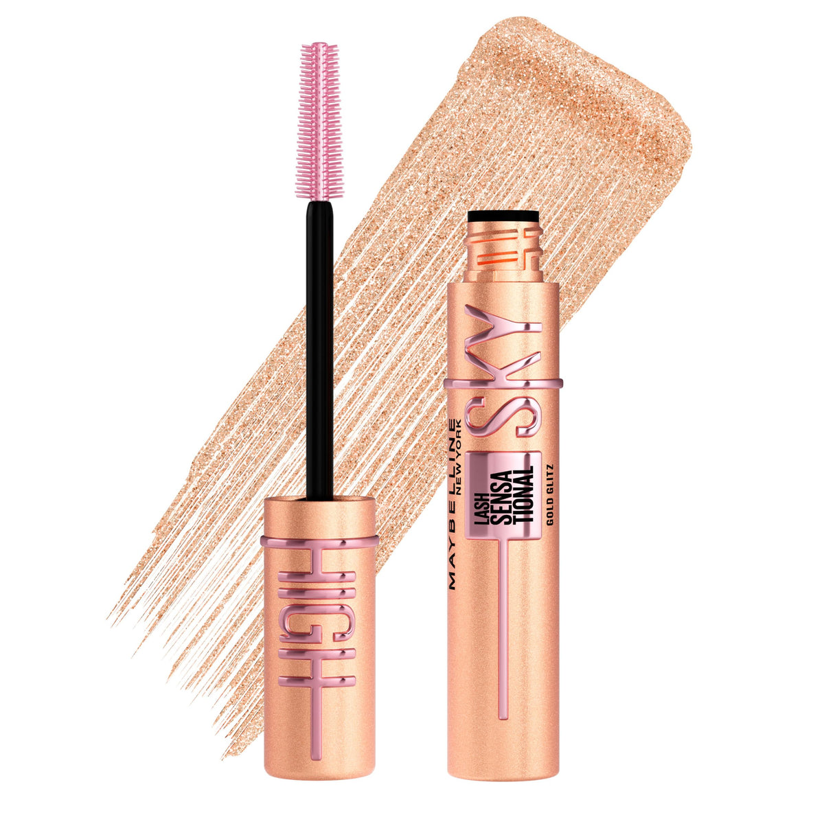 Maybelline Mascara, Lash Sensational Sky High Volumizing Thickening, Black