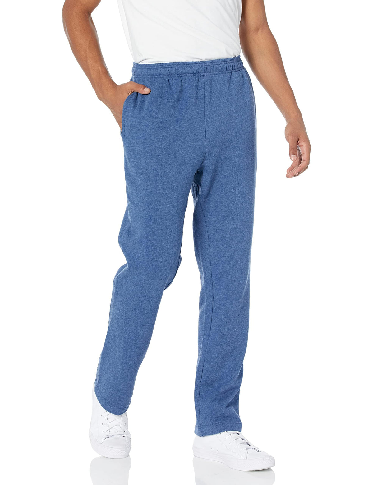 Amazon Essentials Men's Fleece Open Bottom Sweatpant (Available in Big and Tall)