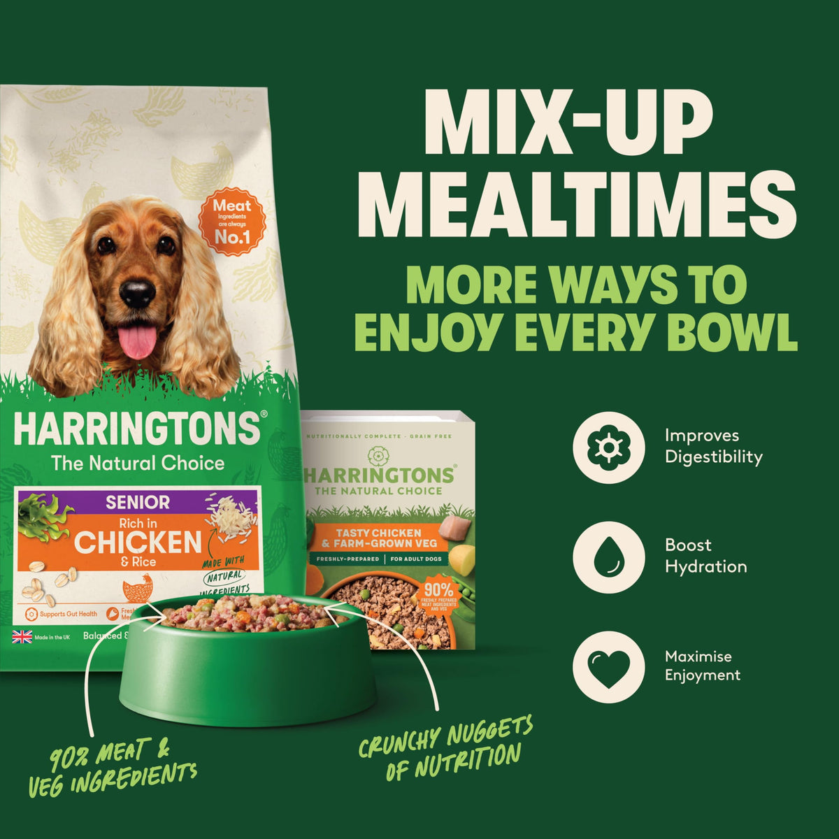 Harringtons Complete Dry Adult Dog Food Turkey & Veg 15kg