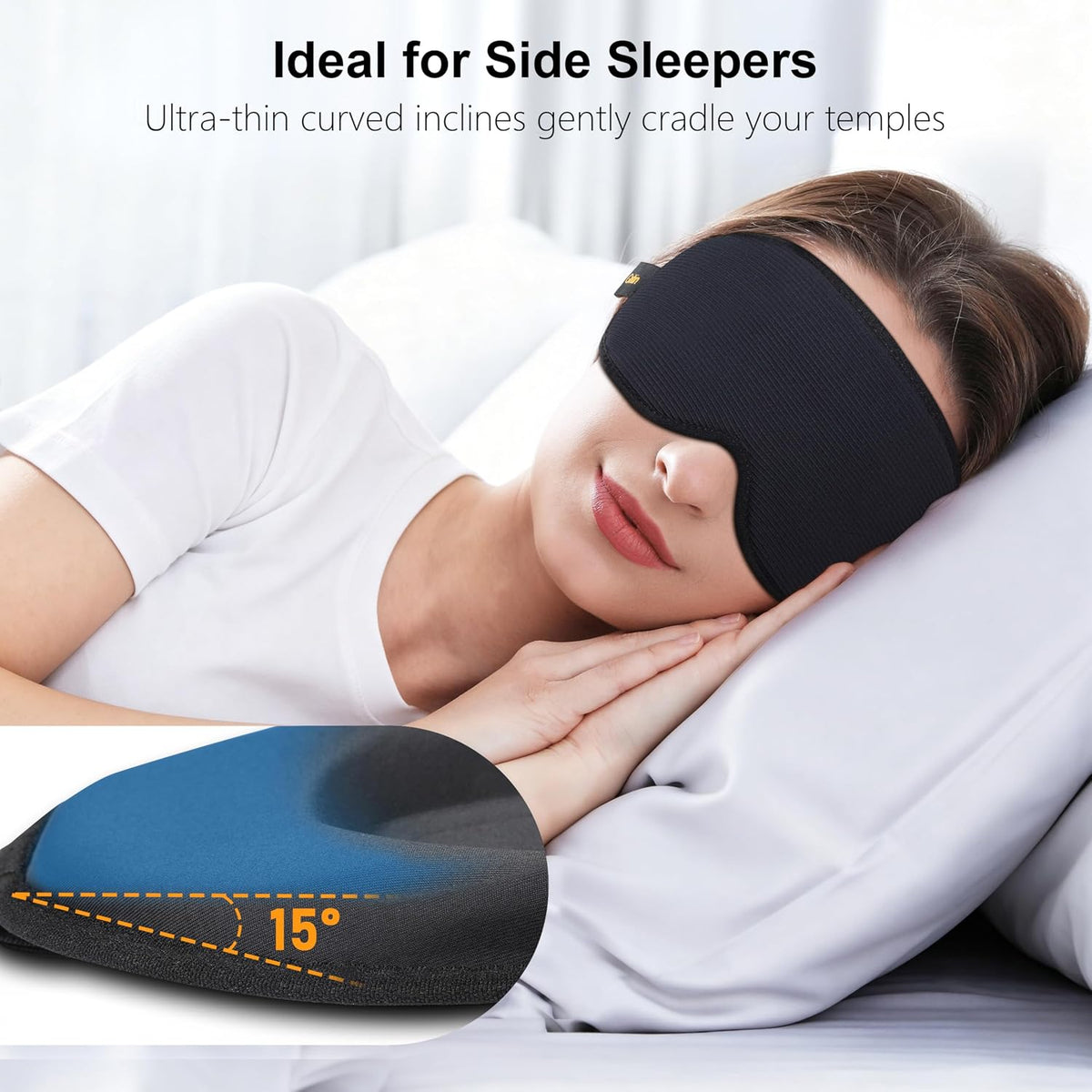 Gritin 100% Blackout Sleep Mask for Women & Men-Zero Eye Pressure Eye Mask