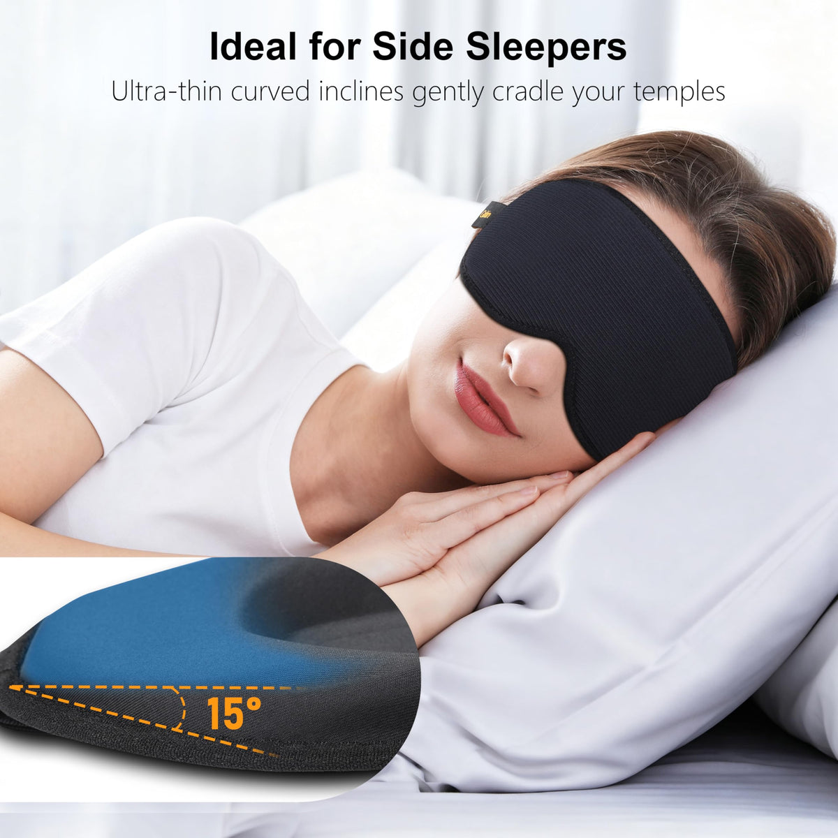 Gritin 100% Blackout Sleep Mask for Women & Men-Zero Eye Pressure Eye Mask