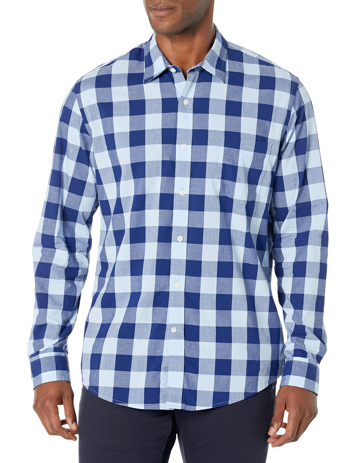 Amazon Essentials Men's Long-Sleeve Casual Poplin Shirt