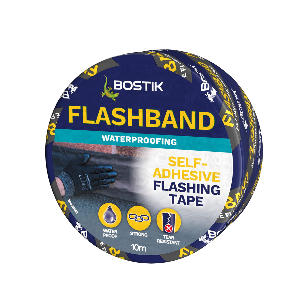 Bostik Flashband Self Adhesive Flashing Tape for Roofs Grey - 75mm x 10m