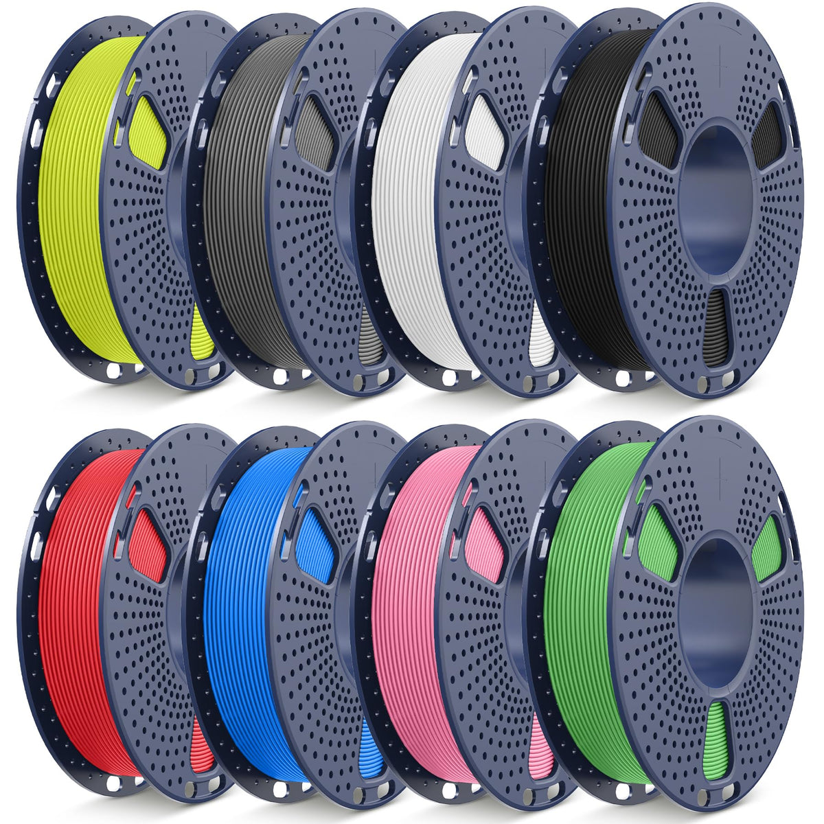 SUNLU Matte PLA 3D Printer Filament 1.75mm, Matte Black 1KG