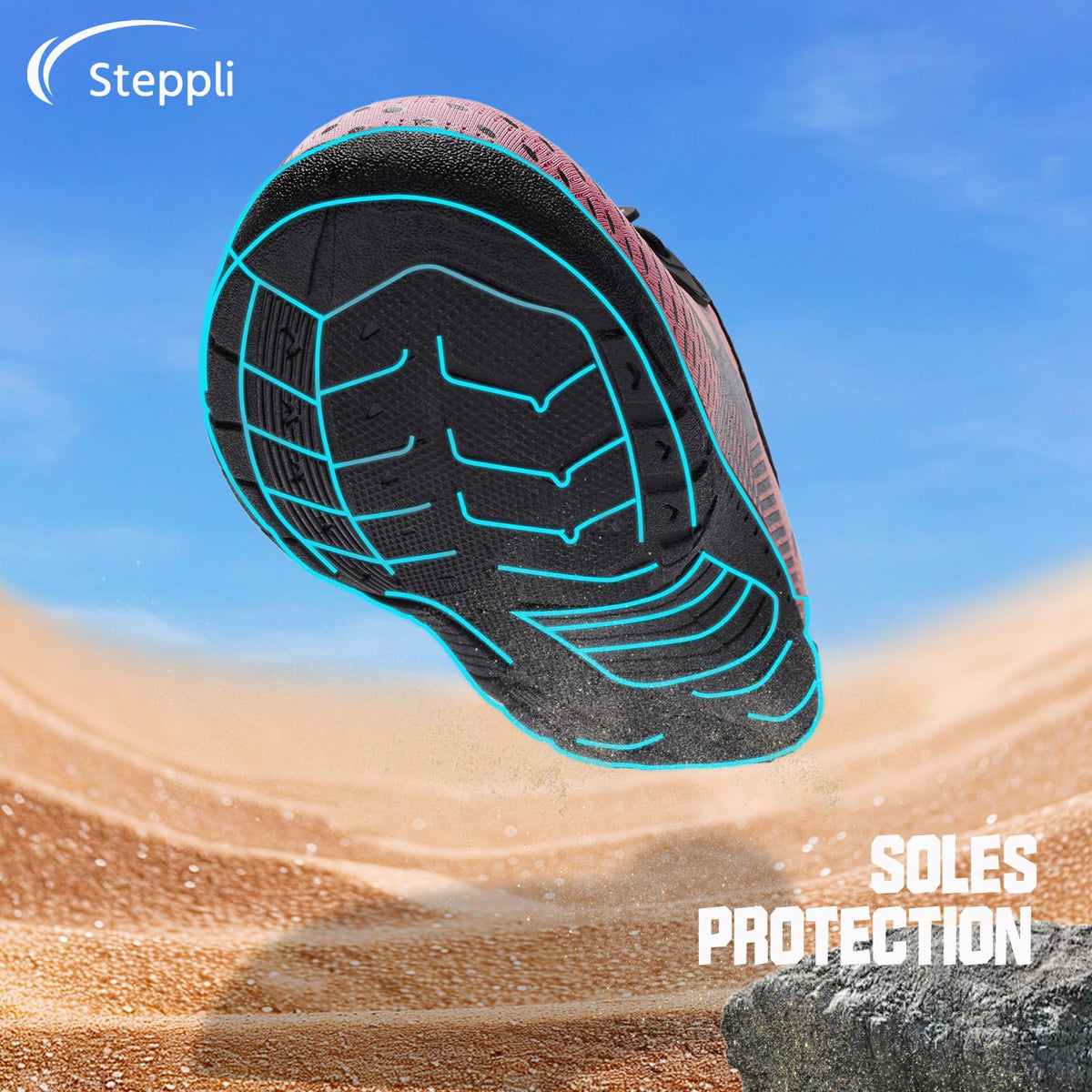 Steppli Water Shoes Beach Barefoot Swim Sea Aqua Shoes for Men Women