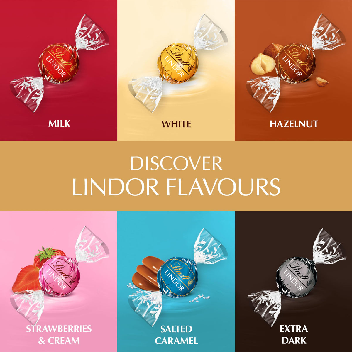 Lindt Lindor Milk Chocolate Truffles – 200g Box (Approx. 16 Balls) – Smooth Filling – Gift, Birthday, Congratulations Treat