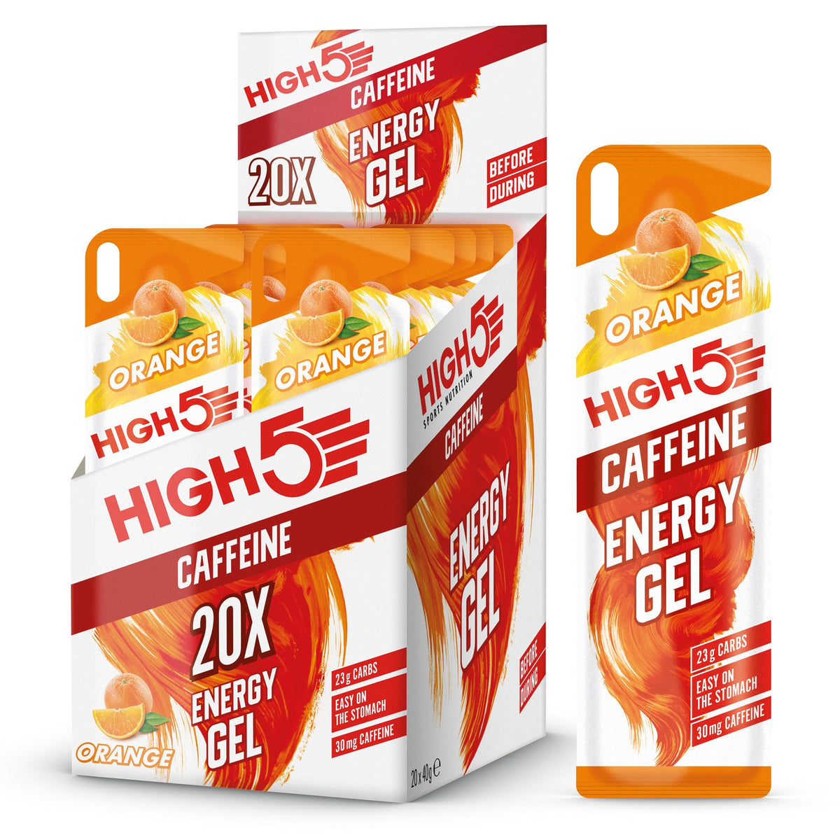 HIGH5 Energy Gels, Running Gel for Fast & Sustained Energy, Mixed, 8 x 40g
