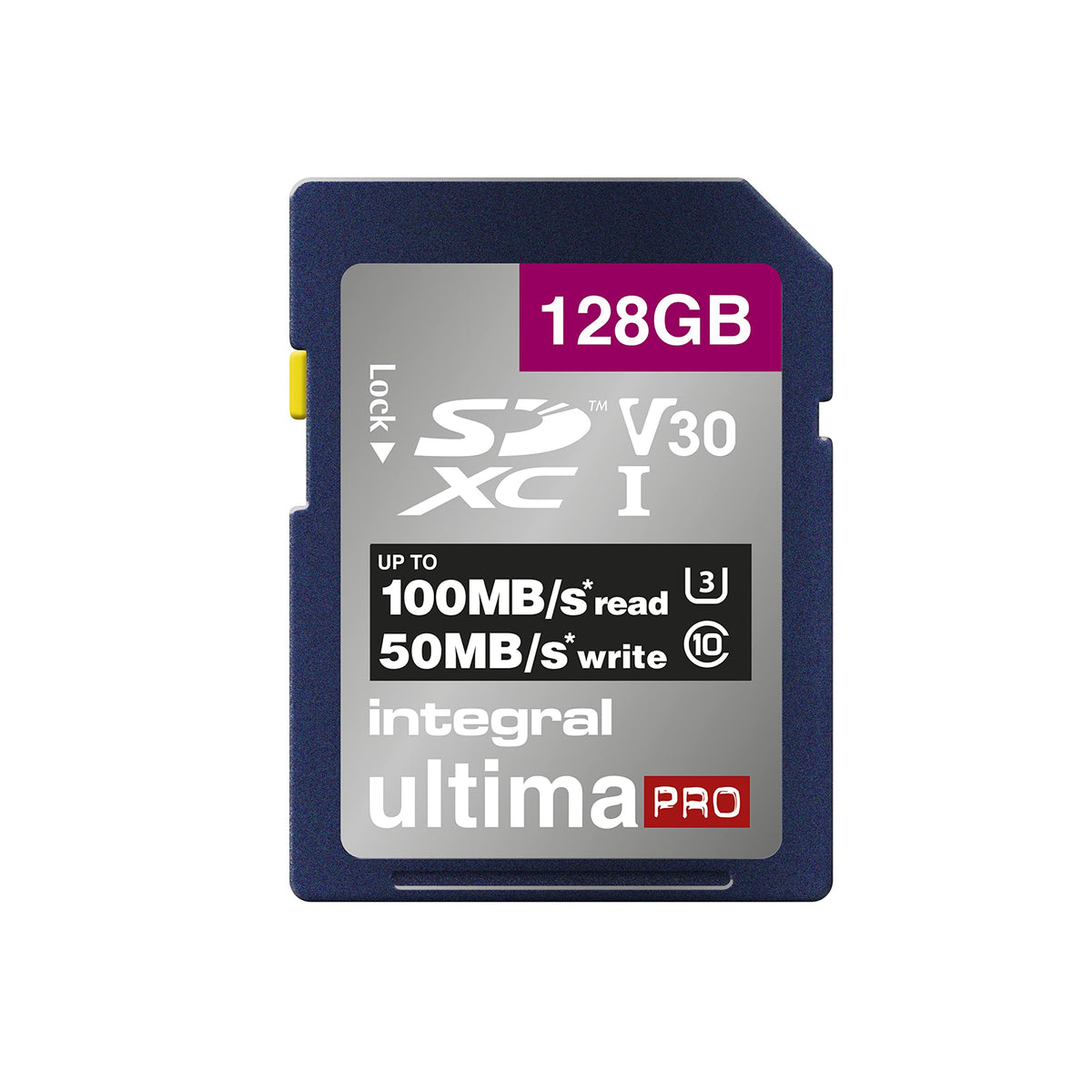 Integral 64GB SD Card 4K Ultra-HD Video High Speed SDXC V30 UHS-I U3 Class 10 Memory Card up to 100MB/s, Color May Vary