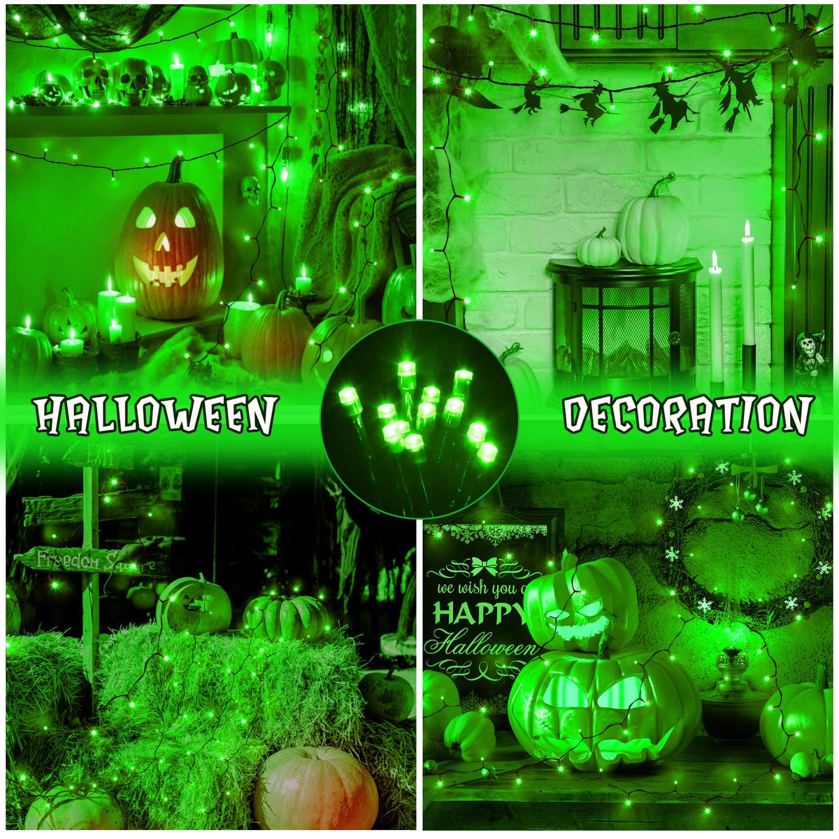 Gcstnn Battery Fairy Lights, 3M/9.8Ft 30LED Battery Powered Fairy Lights Indoor Outdoor with 6h Timer Waterproof String Lights On Green Cable,for Bedroom Christmas Tree Decorations,Garden-Cool White