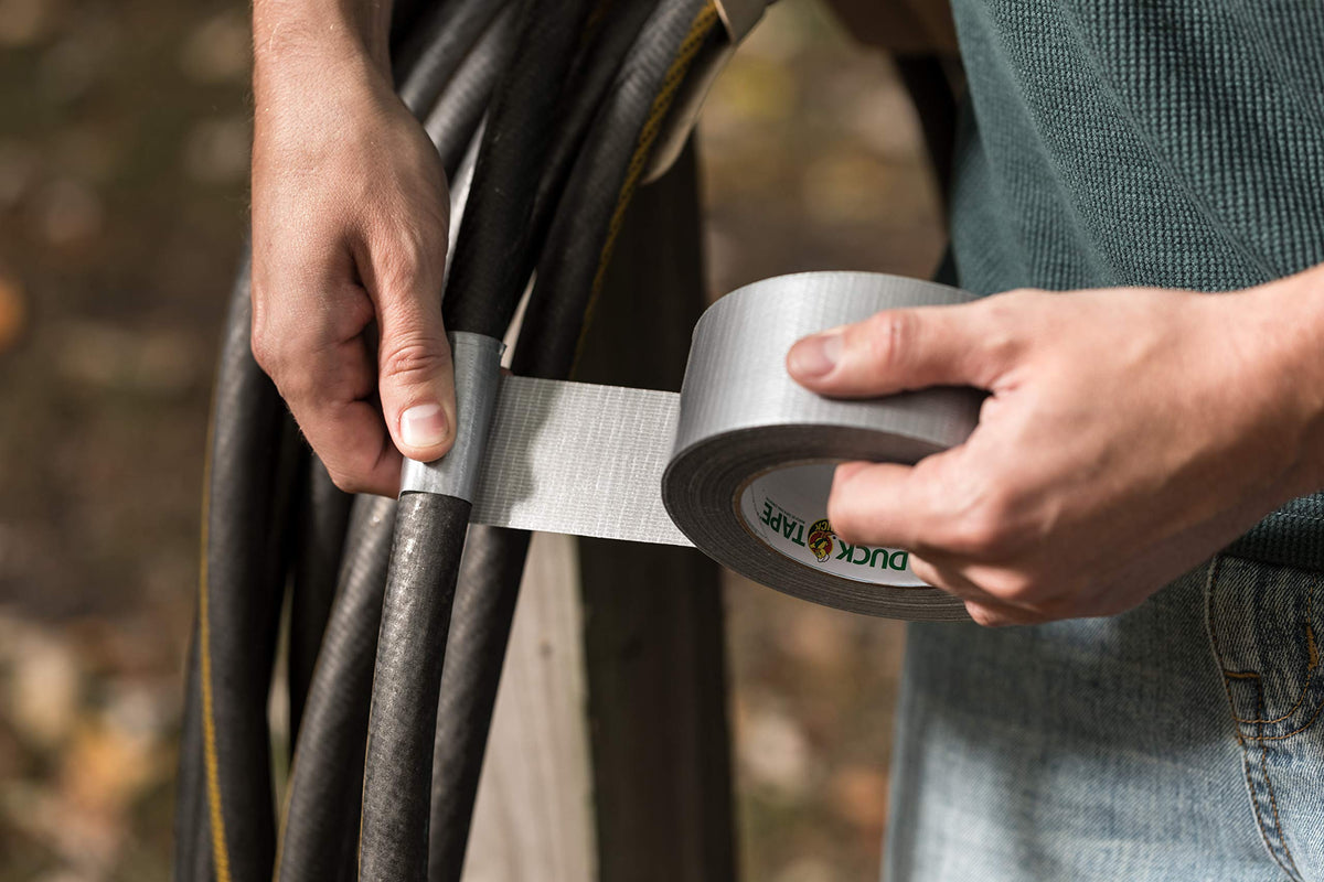 Duck Tape Original Black, 50mm x 25m. The original high strength waterproof gaffer and duct adhesive cloth repair tape